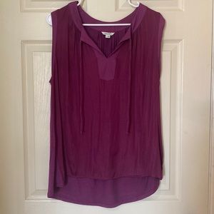 SweetGREY plum purple tank top with ties